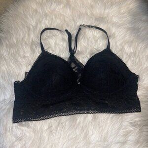 VICTORIA’S Secret Black Padded Lace Bra
